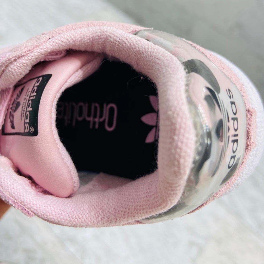 Adidas baby /toddler girl pink Superstar sneakers - Picture 7 of 8